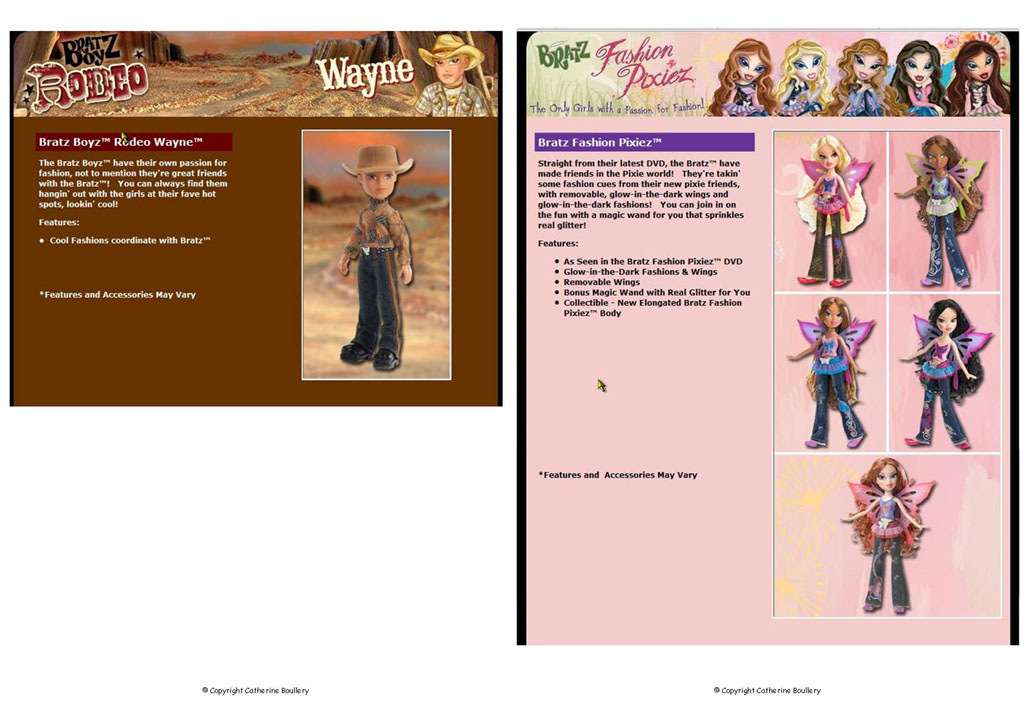 Bratz Catalogues